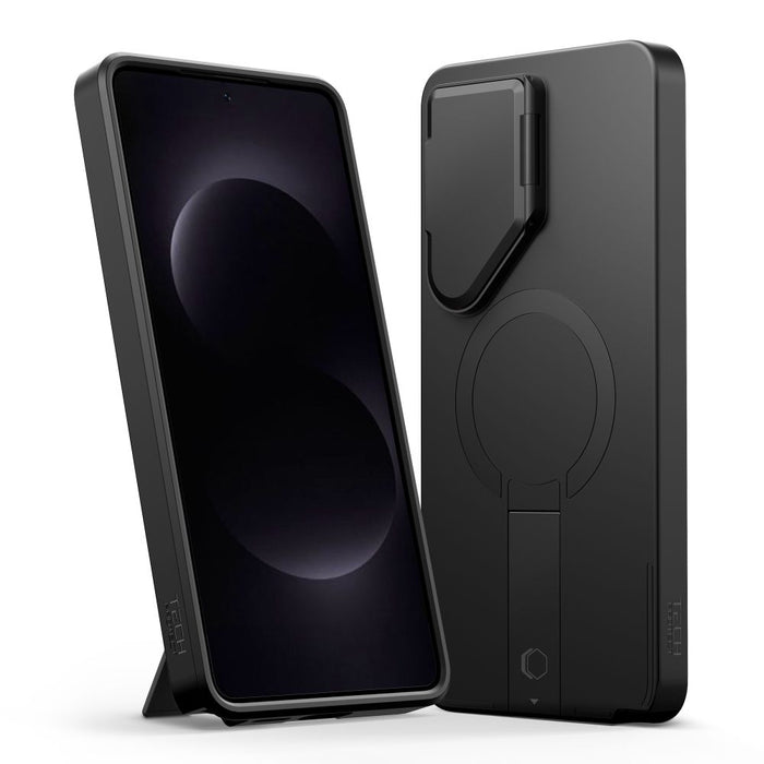 Кейс Tech-Protect Kevlar Aura MagSafe за Samsung Galaxy S26 Ultra - черен и оранжев