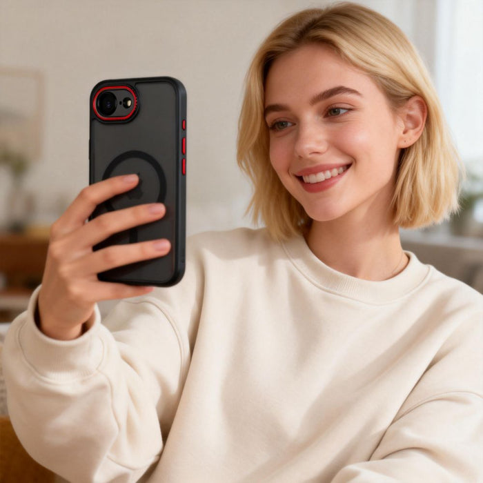 Калъф Tech-Protect MagCam за iPhone 16E / 17E - полупрозрачен