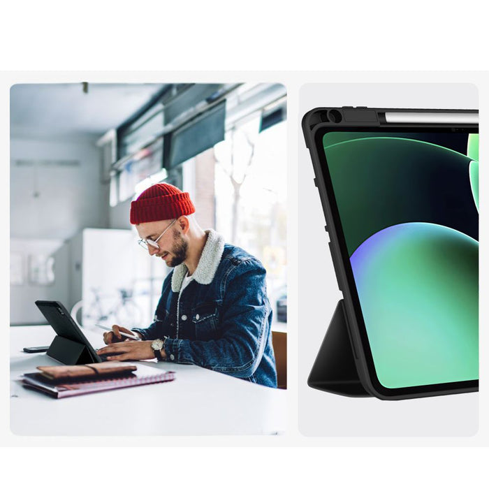 Калъф-писалка Tech-Protect SmartCase за Xiaomi Pad 7 / 7 Pro / 8 / 8 Pro 11.2 - черен