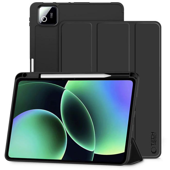 Калъф-писалка Tech-Protect SmartCase за Xiaomi Pad 7 / 7 Pro / 8 / 8 Pro 11.2 - черен