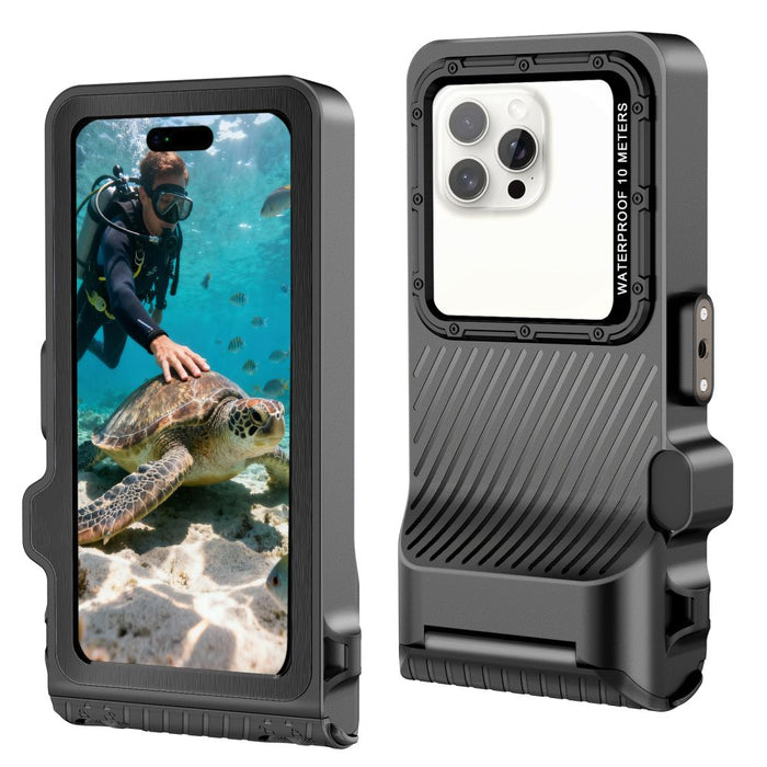 Водоустойчив калъф за телефон Tech-Protect IPX8 Pro - сив и черен
