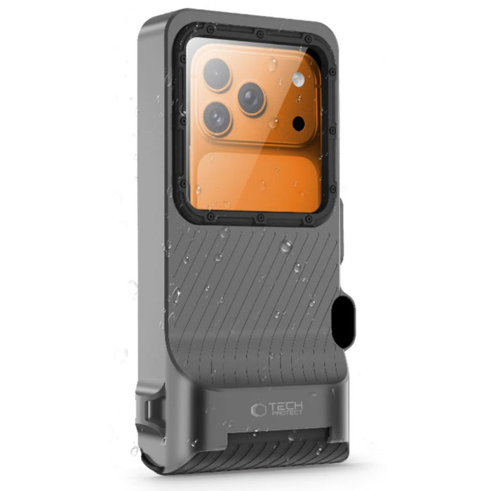Водоустойчив калъф за телефон Tech-Protect IPX8 Pro - сив и черен