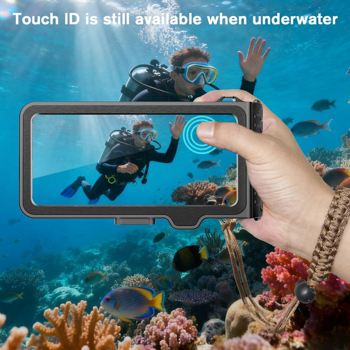 Водоустойчив калъф за телефон Tech-Protect IPX8 Pro - сив и черен