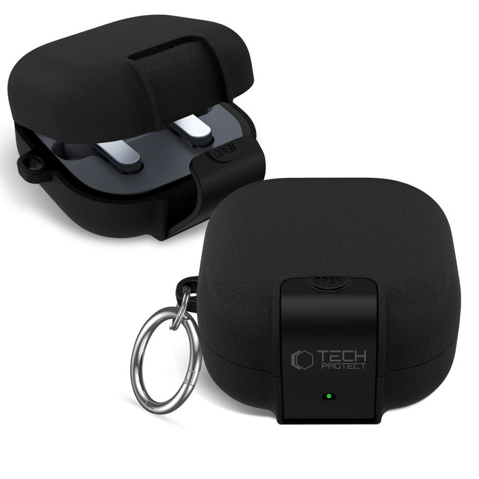 Тънък калъф Tech-Protect Hook за Samsung Galaxy Buds 4 / 4 Pro - черен