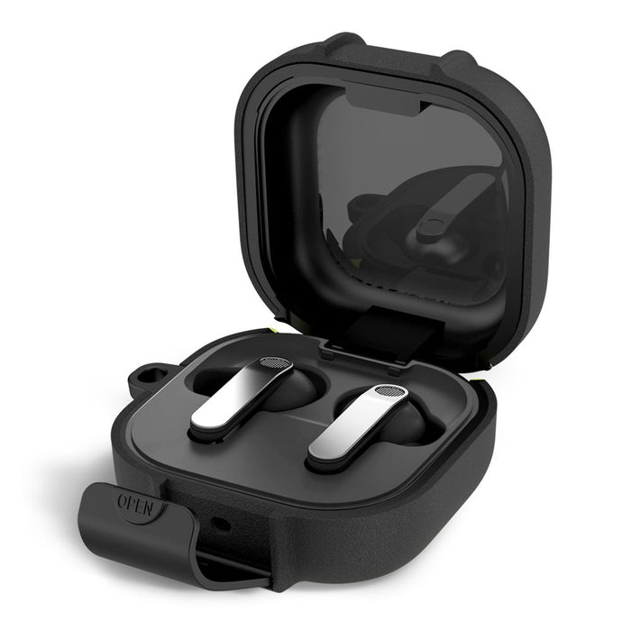 Тънък калъф Tech-Protect Hook за Samsung Galaxy Buds 4 / 4 Pro - черен
