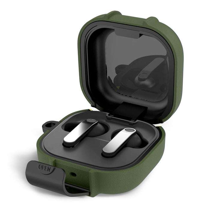 Tech-Protect тънък калъф с кука за Samsung Galaxy Buds 4 / 4 Pro - зелен