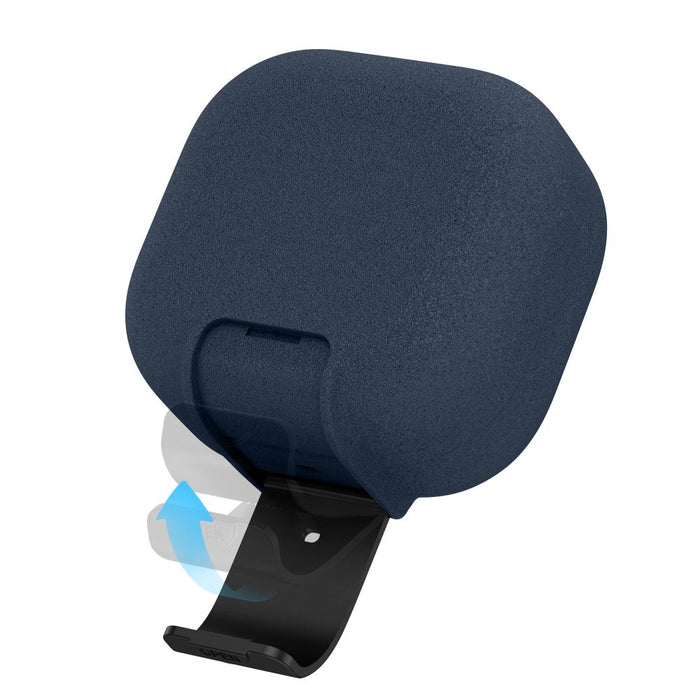 Тънък калъф Tech-Protect с кука за Samsung Galaxy Buds 4 / 4 Pro - тъмносин