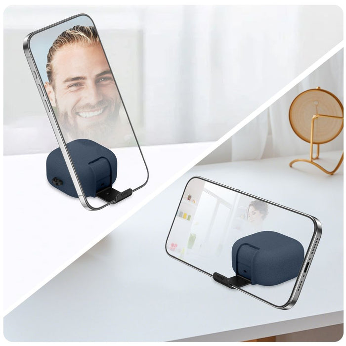 Тънък калъф Tech-Protect с кука за Samsung Galaxy Buds 4 / 4 Pro - тъмносин