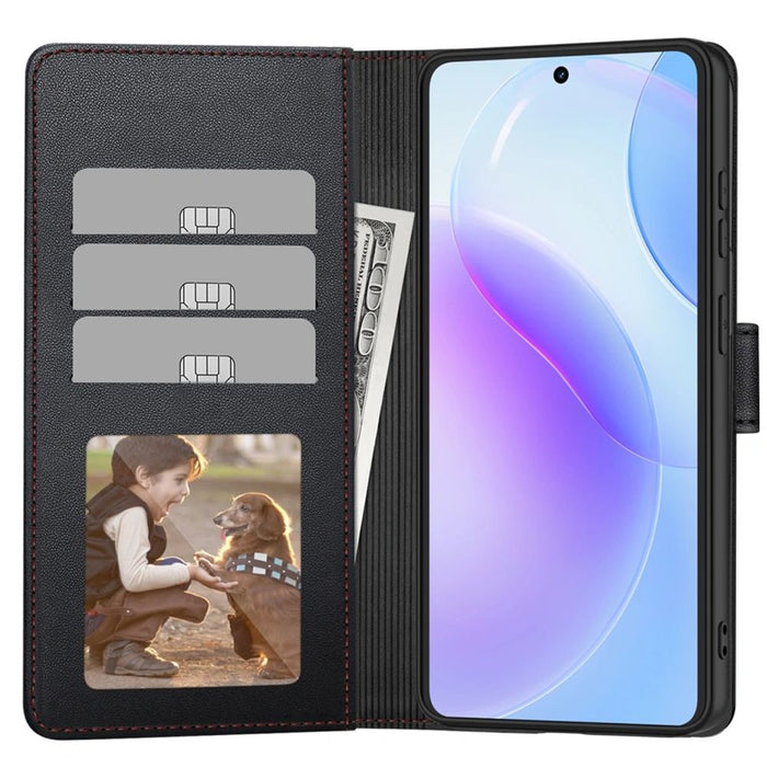 Калъф-портфейл Tech-Protect за Samsung Galaxy A57 5G - черен и червен