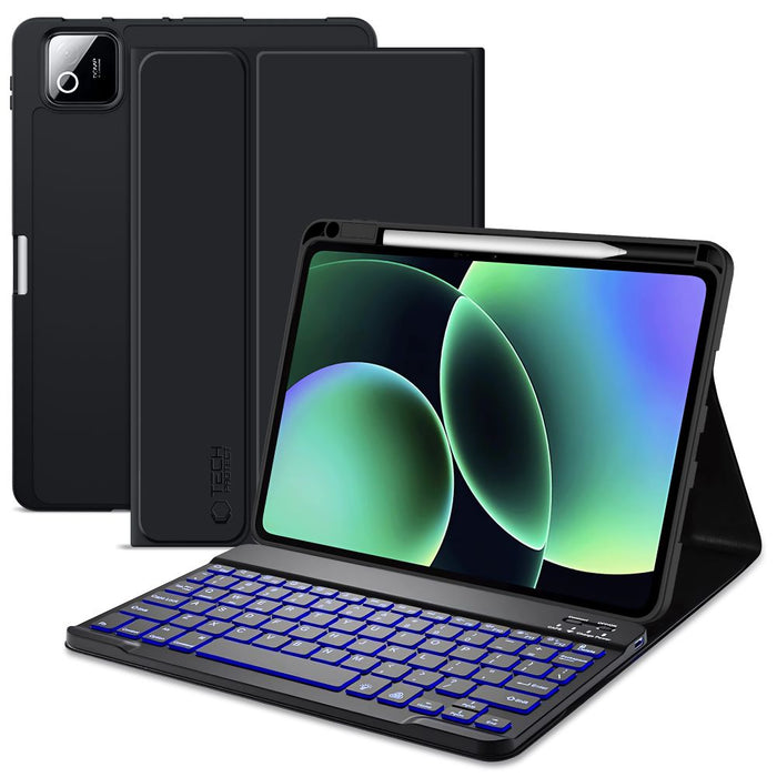 Калъф Tech-Protect SC Pen + Keyboard за Xiaomi Pad 11.2" 7 / 7 Pro / 8 / 8 Pro - черен