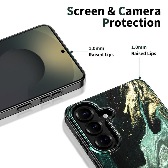 Калъф Tech-Protect Lamano MagSafe за Samsung Galaxy S26 - черен и зелен