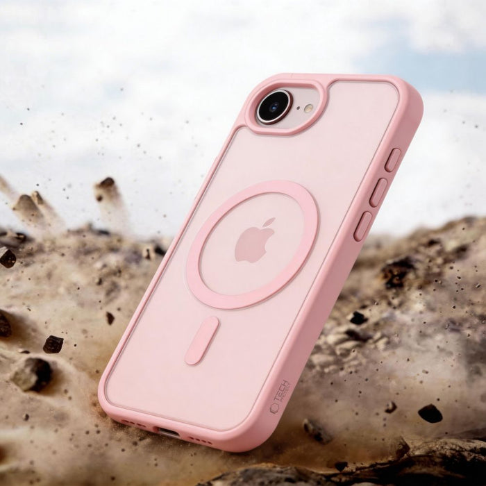 Кейс Tech-Protect BasicMag MagSafe за iPhone 16e / 17e - матово розов
