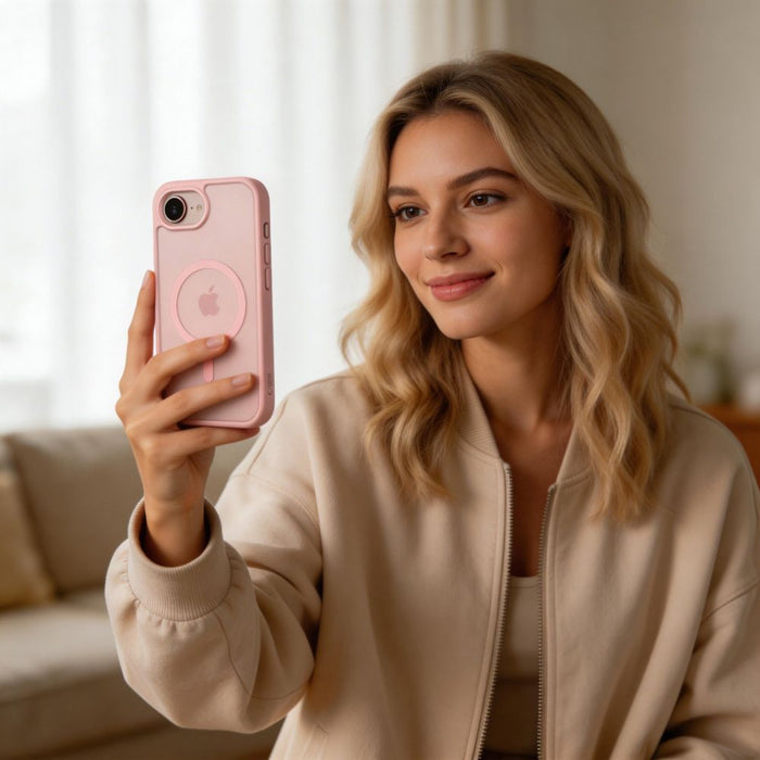 Кейс Tech-Protect BasicMag MagSafe за iPhone 16e / 17e - матово розов