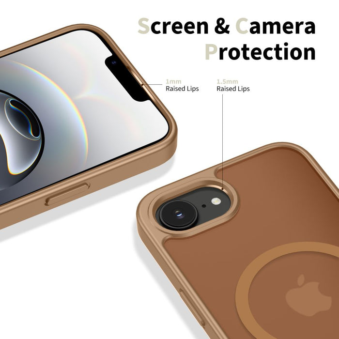 Калъф Tech-Protect BasicMag MagSafe за iPhone 16e / 17e - кафяв