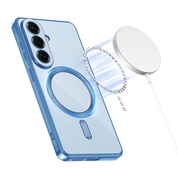Кейс Tech-Protect MagFlex MagSafe за Samsung Galaxy S26 - прозрачен син