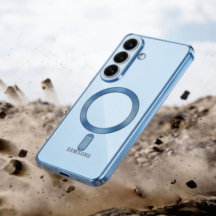 Кейс Tech-Protect MagFlex MagSafe за Samsung Galaxy S26 - прозрачен син