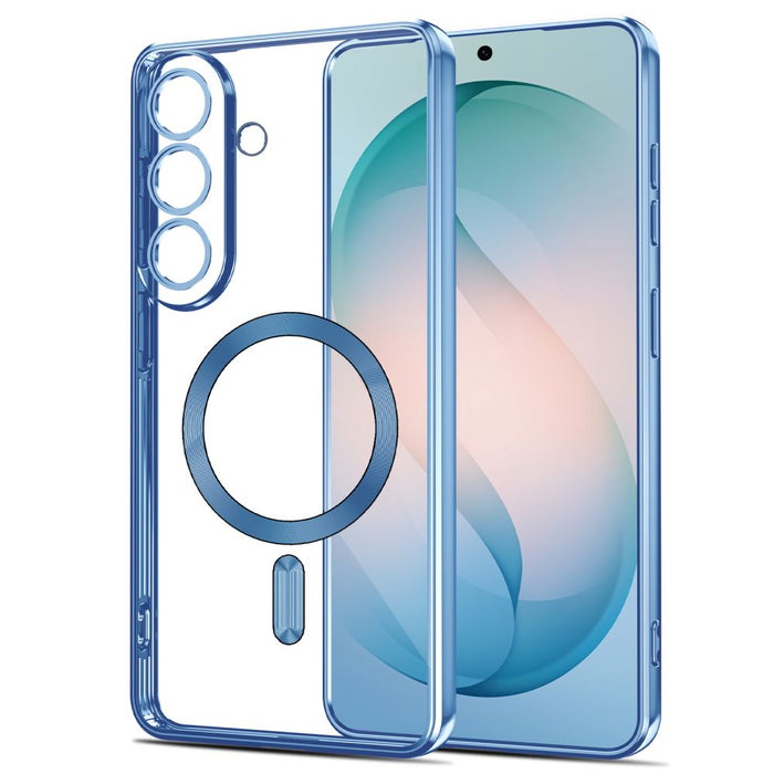 Кейс Tech-Protect MagFlex MagSafe за Samsung Galaxy S26 - прозрачен син