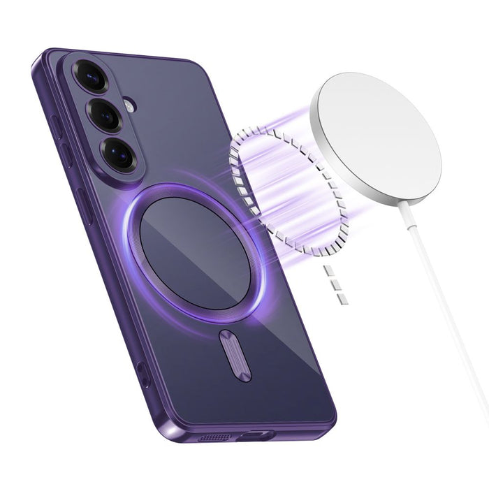 Кейс Tech-Protect MagFlex MagSafe за Samsung Galaxy S26 - прозрачен, лилав