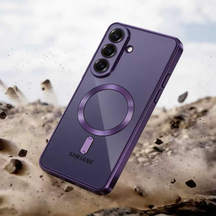 Кейс Tech-Protect MagFlex MagSafe за Samsung Galaxy S26 - прозрачен, лилав