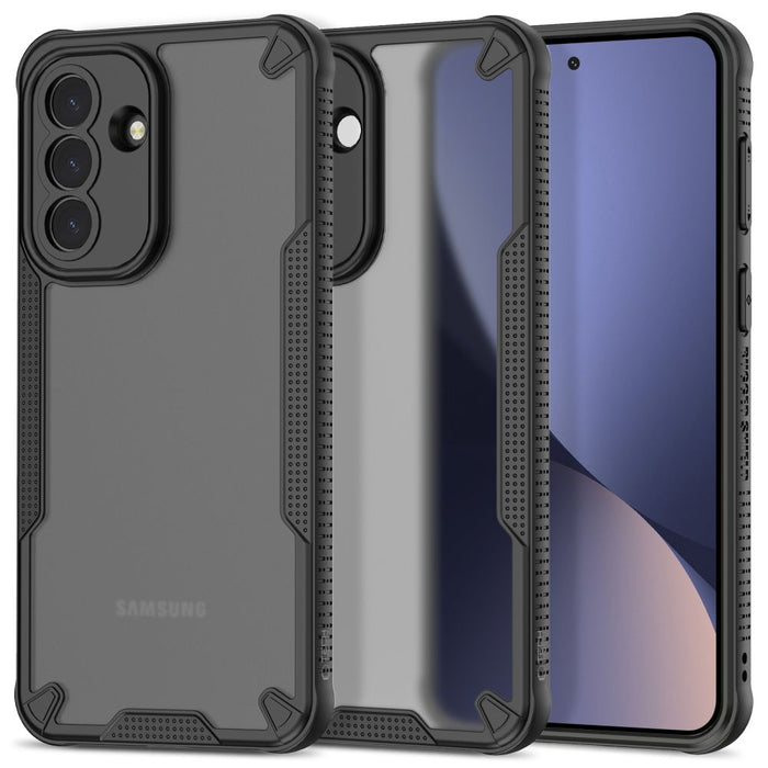 Кейс Tech-Protect Rugged Shield за Samsung Galaxy A57 5G - прозрачен черен