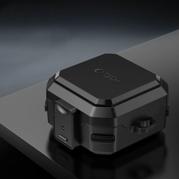 Калъф Tech-Protect Carbonox MagSafe за Samsung Galaxy Buds 4 / 4 Pro - черен