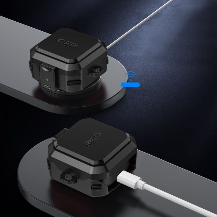 Калъф Tech-Protect Carbonox MagSafe за Samsung Galaxy Buds 4 / 4 Pro - черен