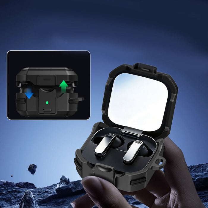 Калъф Tech-Protect Carbonox MagSafe за Samsung Galaxy Buds 4 / 4 Pro - черен