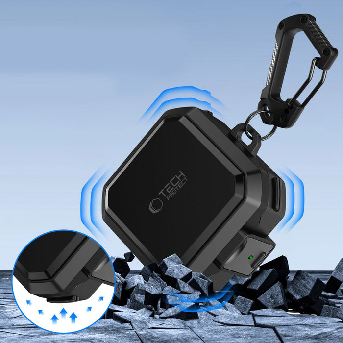 Калъф Tech-Protect Carbonox MagSafe за Samsung Galaxy Buds 4 / 4 Pro - черен