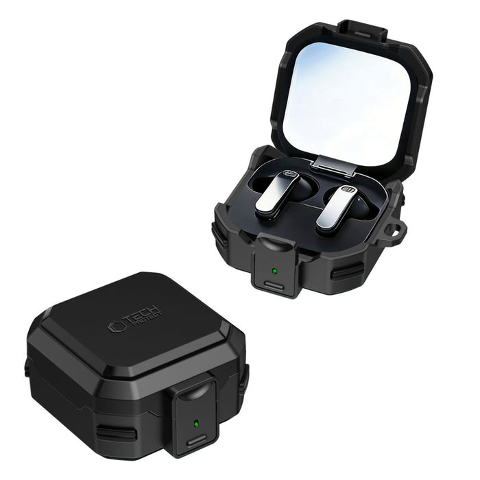 Калъф Tech-Protect Carbonox MagSafe за Samsung Galaxy Buds 4 / 4 Pro - черен