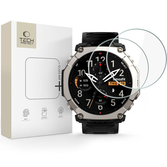 Tech-Protect Glass Fit+ 2 броя закалено стъкло за Amazfit T-Rex Ultra 2