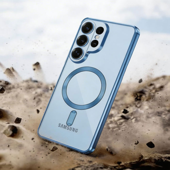 Кейс Tech-Protect MagFlex за Samsung Galaxy S26 Ultra - прозрачен син