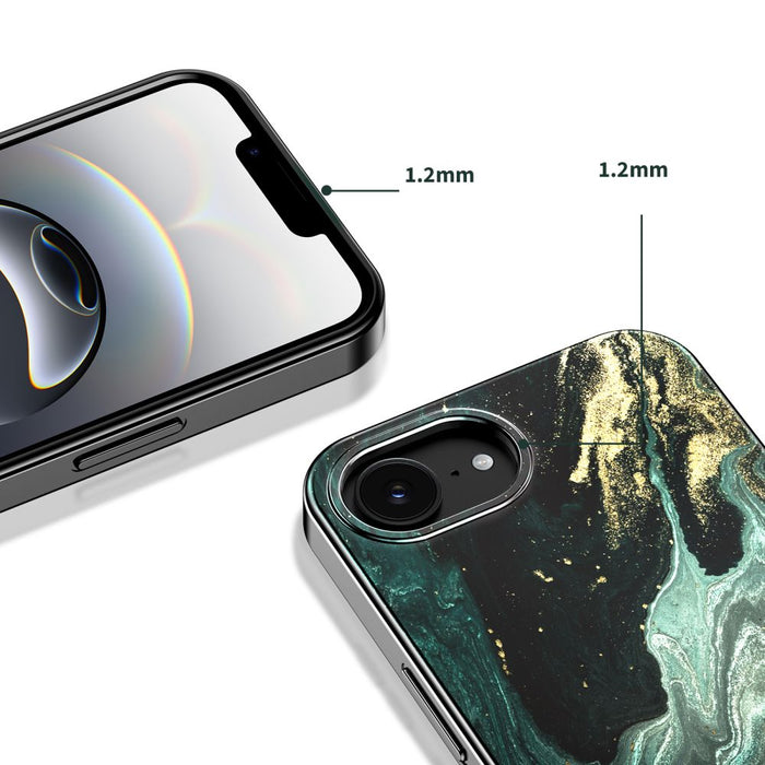 Калъф Tech-Protect Lamano MagSafe за iPhone 16e / 17e - черен и зелен