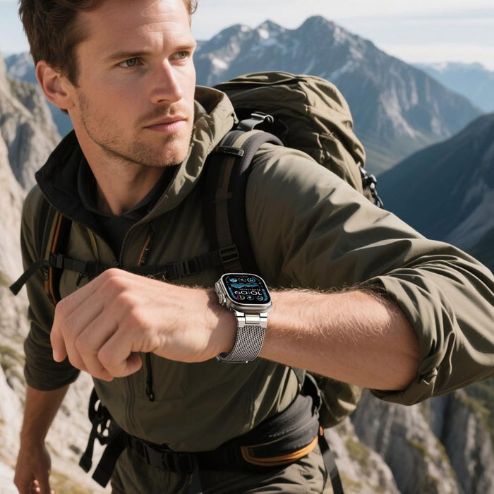 Гривна Tech-Protect Milano Vanguard за Apple Watch (44 / 45 / 46 / 49 мм) - Титан