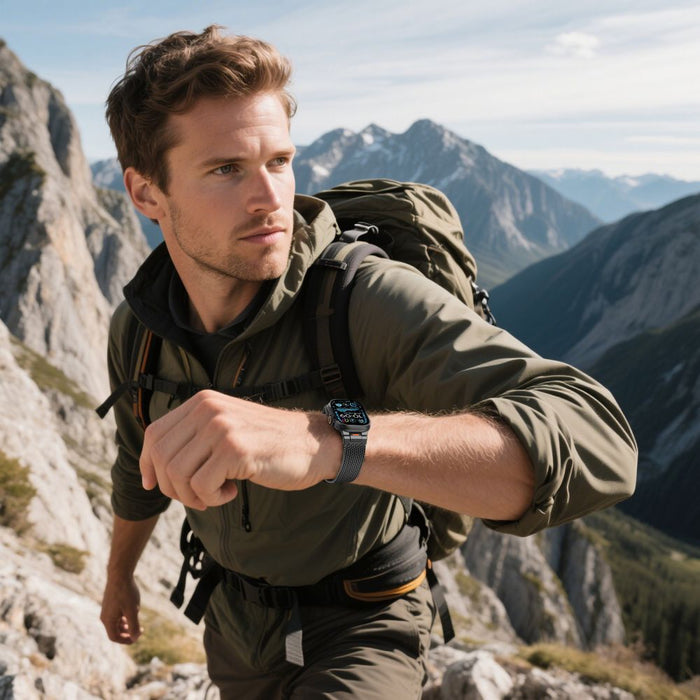 Гривна Tech-Protect Milano Vanguard за Apple Watch (44 / 45 / 46 / 49 мм) - Черна