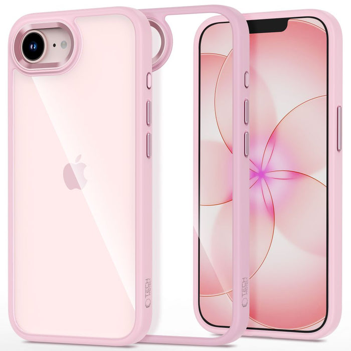 Кейс Tech-Protect Magmat за iPhone 16e / 17e - прозрачен розов