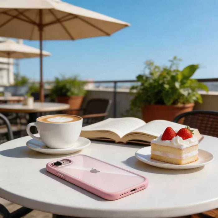 Кейс Tech-Protect Magmat за iPhone 16e / 17e - прозрачен розов