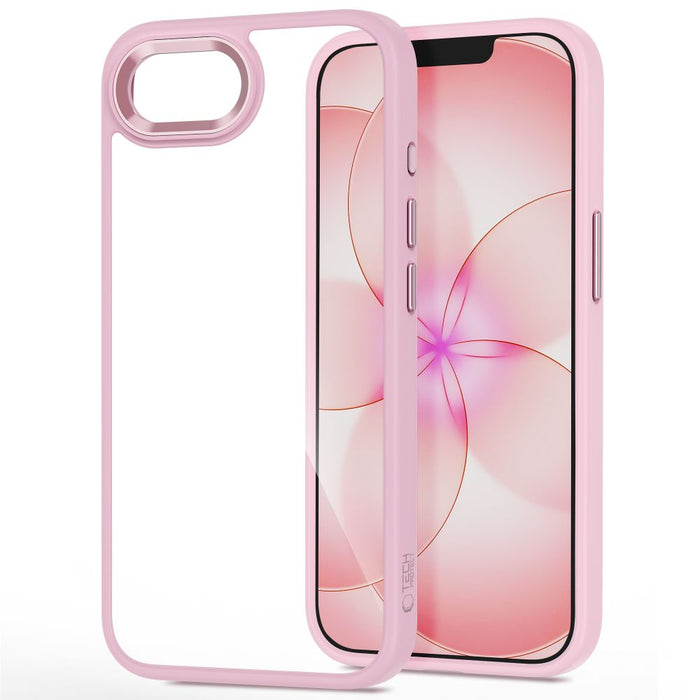 Кейс Tech-Protect Magmat за iPhone 16e / 17e - прозрачен розов