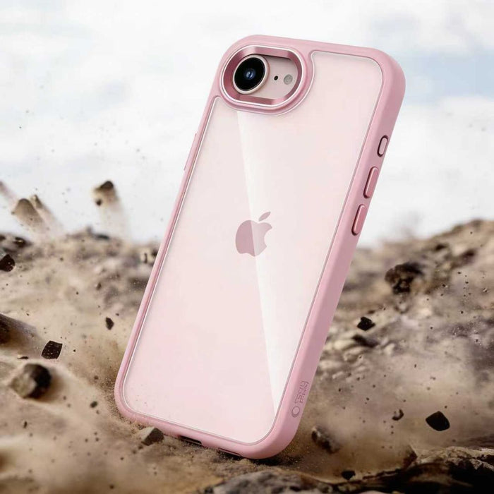 Кейс Tech-Protect Magmat за iPhone 16e / 17e - прозрачен розов