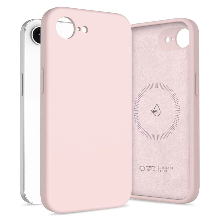 Силиконов калъф Tech-Protect MagSafe за iPhone 16e / 17e - розов