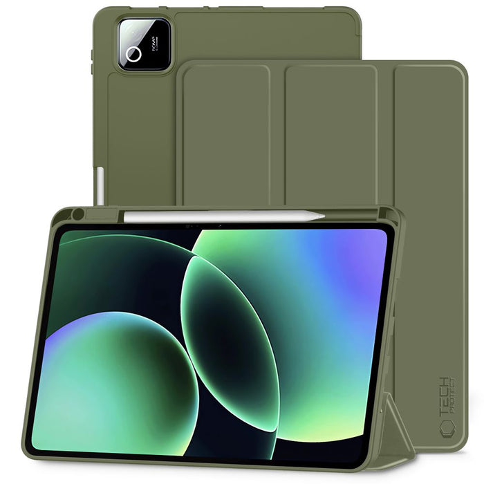Калъф за писалка Tech-Protect SmartCase за Xiaomi Pad 11.2" - маслиненозелен