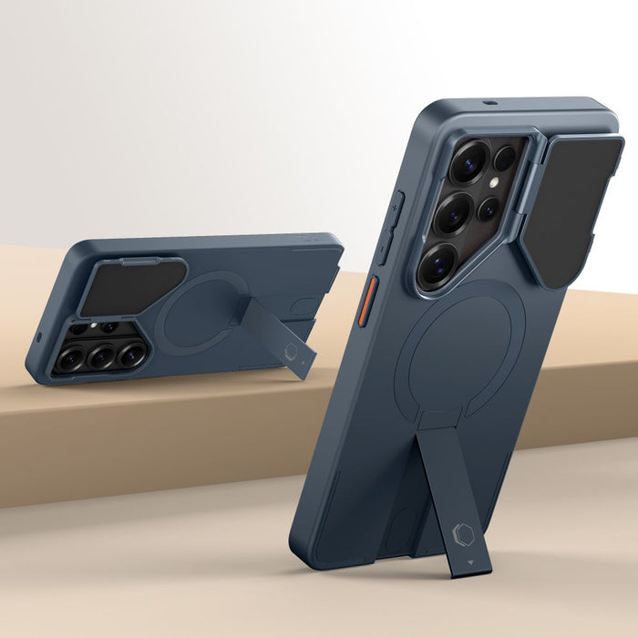 Кейс Tech-Protect Kevlar Aura MagSafe за Samsung Galaxy S26 Ultra - тъмносин