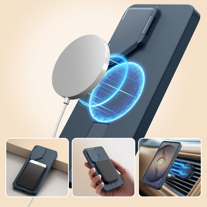 Кейс Tech-Protect Kevlar Aura MagSafe за Samsung Galaxy S26 Ultra - тъмносин