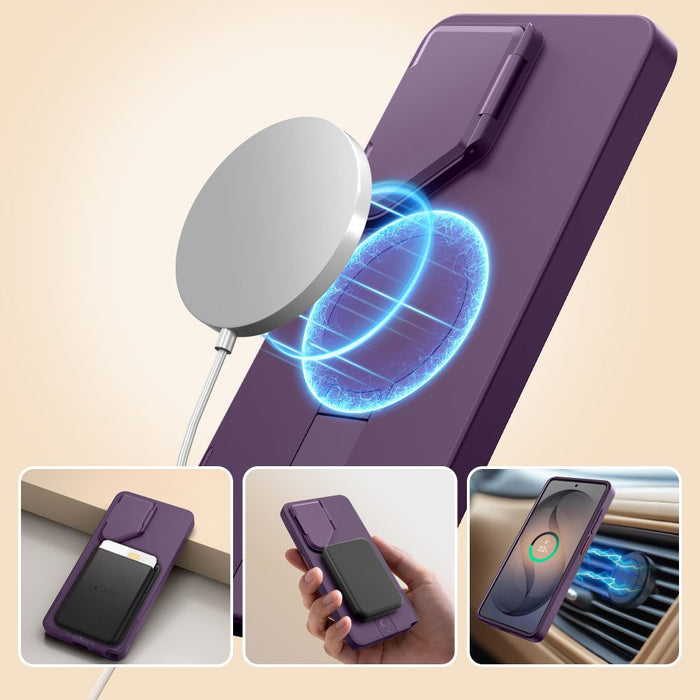 Кейс Tech-Protect Kevlar Aura MagSafe за Samsung Galaxy S26 Ultra - лилав