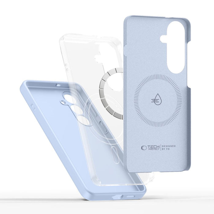 Силиконов калъф Tech-Protect MagSafe за Samsung Galaxy S26 - син