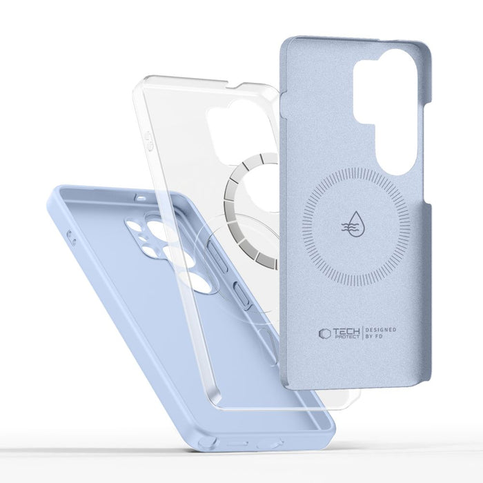 Силиконов калъф Tech-Protect MagSafe за Samsung Galaxy S26 Ultra - син