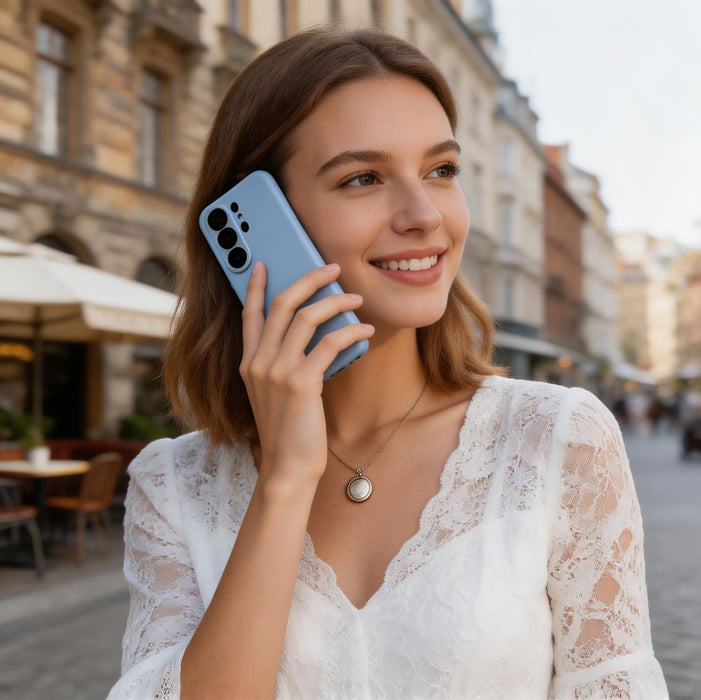 Силиконов калъф Tech-Protect MagSafe за Samsung Galaxy S26 Ultra - син