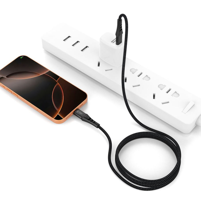 Tech-Protect Ultraboost UB11T USB-C / USB-C PD 100W / QC3.0 кабел 200 см - черен