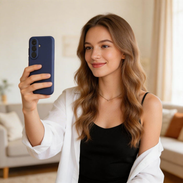 Силиконов калъф Tech-Protect MagSafe за Samsung Galaxy S26 - лилав
