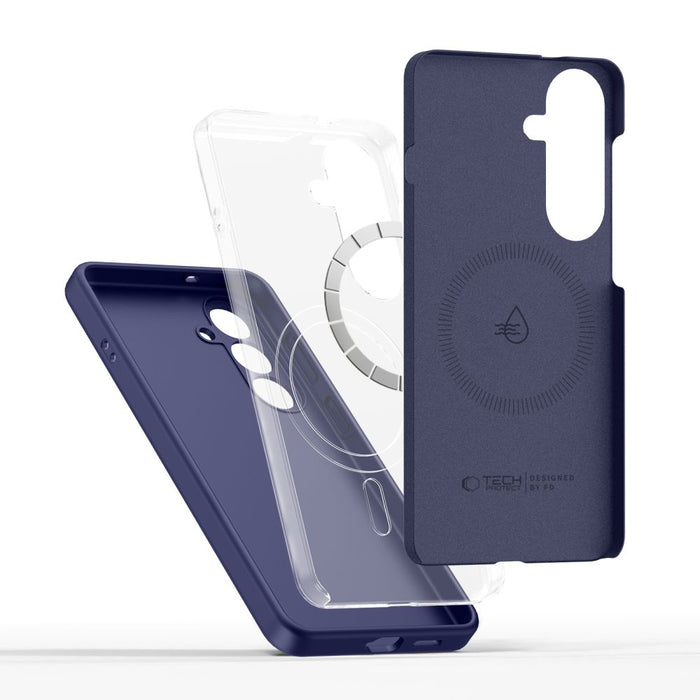 Силиконов калъф Tech-Protect MagSafe за Samsung Galaxy S26 - лилав