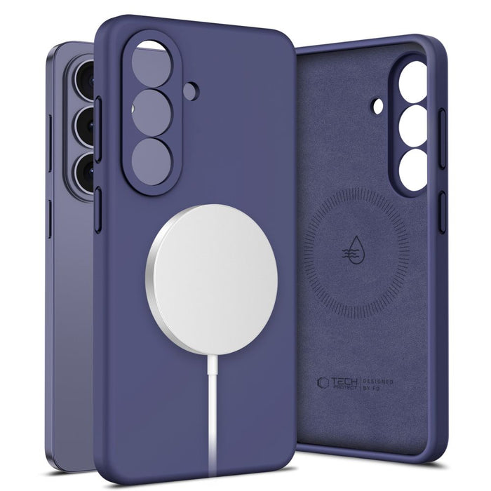 Силиконов калъф Tech-Protect MagSafe за Samsung Galaxy S26 - лилав